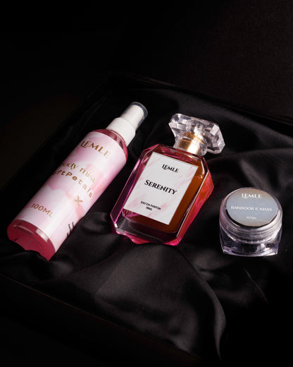 Pack of 3 (1-Body Mist | 1-Women Perfume | 1-Bahkoor)