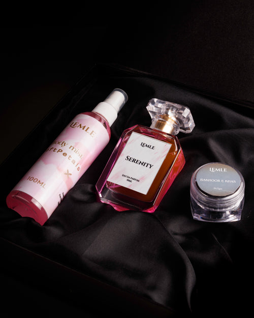 Pack of 3 (1-Body Mist | 1-Women Perfume | 1-Bahkoor)
